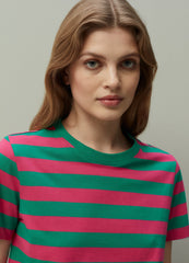 PIOMBO striped T-shirt in Supima cotton