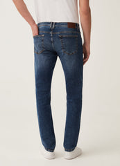 Faded, slim-fit stretch jeans