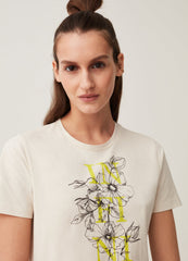 Cotton T-shirt with print