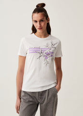 Cotton T-shirt with print