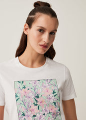 Cotton T-shirt with print