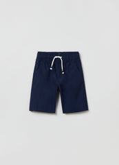 Cotton Bermuda shorts with drawstring