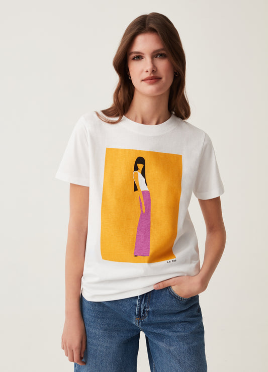 Immaterial Girls LA TOS print T-shirt