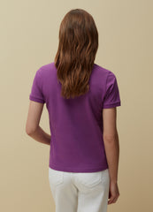 Solid colour pique polo shirt