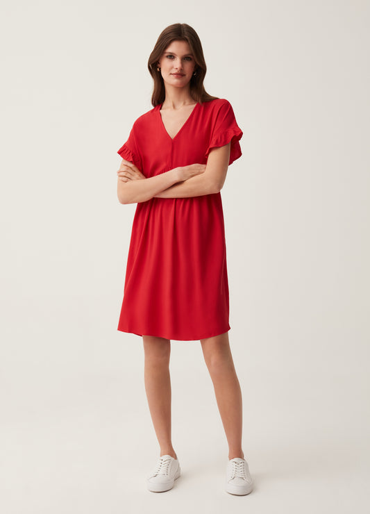 Sustainable viscose short dress