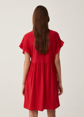 Sustainable viscose short dress