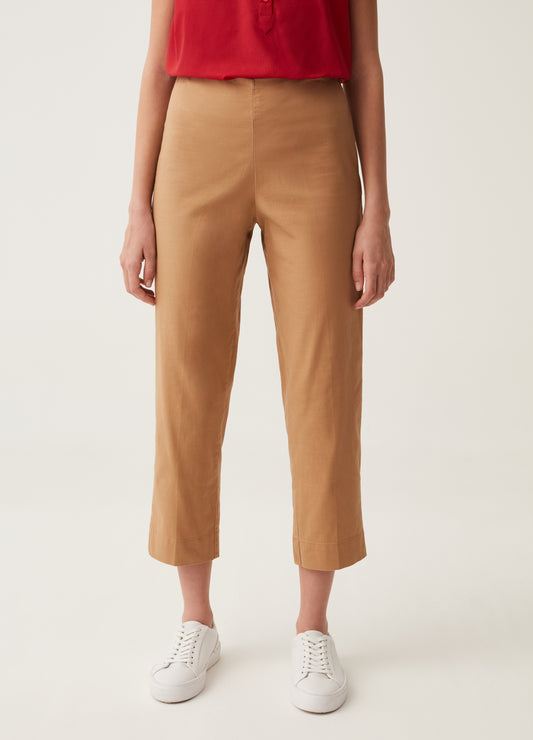 Crop cigarette trousers