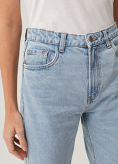 Mum-fit jeans with five pockets