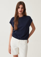 Cotton T-shirt with kimono sleeves