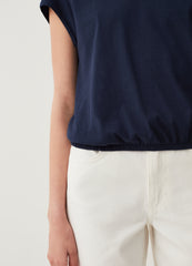 Cotton T-shirt with kimono sleeves