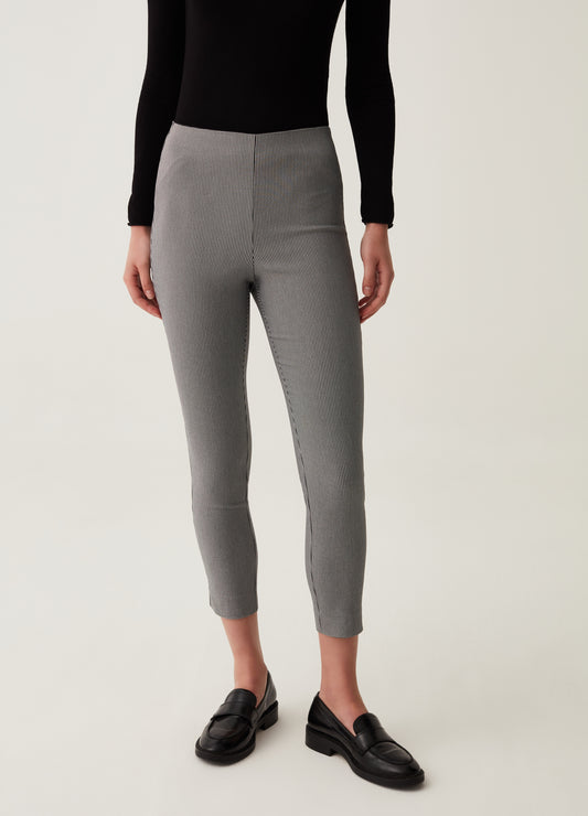 Cropped stretch leggings