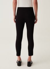 Cropped stretch leggings