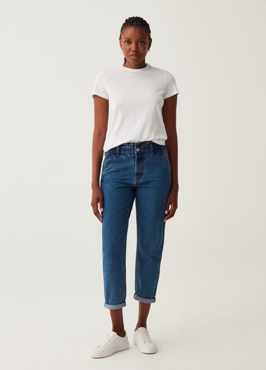 Cropped slouchy jeans