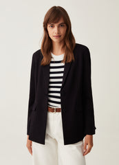 Single-breasted blazer with pockets