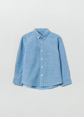 Cotton chambray shirt