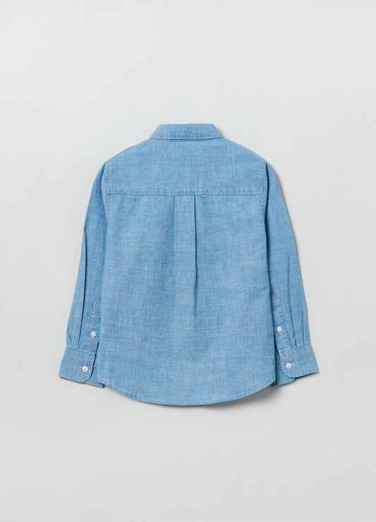 Cotton chambray shirt