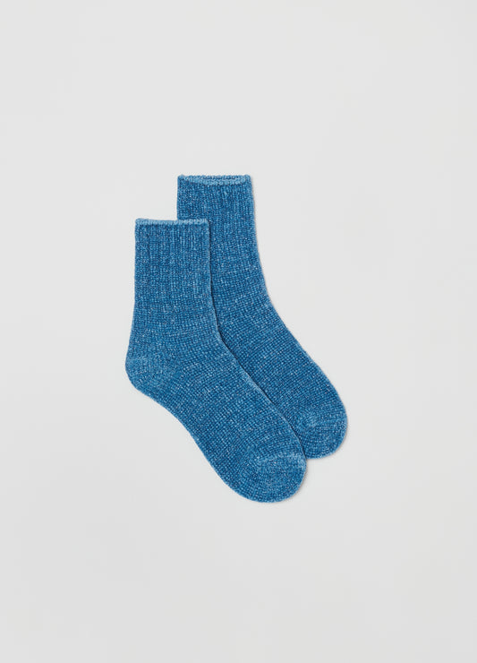 Two-pair pack chenille socks with lurex