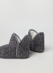 Chenille slipper boots