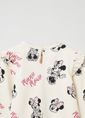 T-shirt with long sleeves and Minnie Mouse print