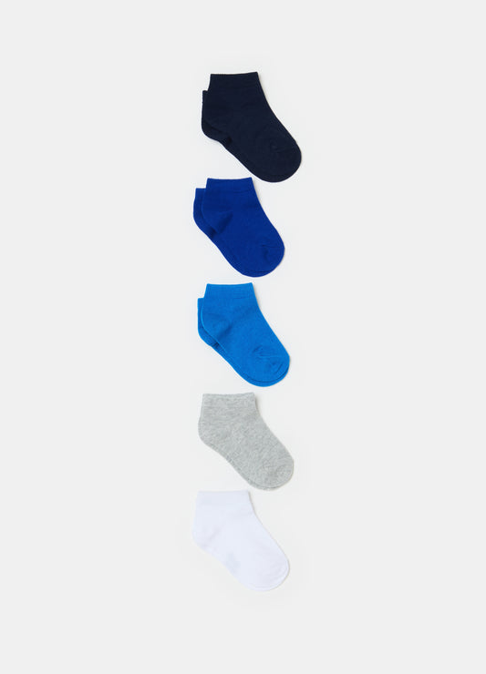 Five-pair pack short stretch socks