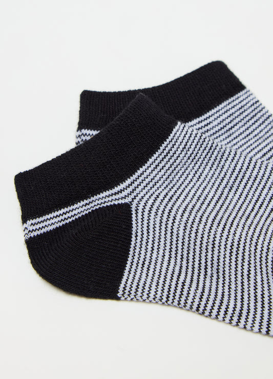 Five-pair pack short socks in organic cotton