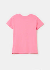 Solid colour crew neck T-shirt