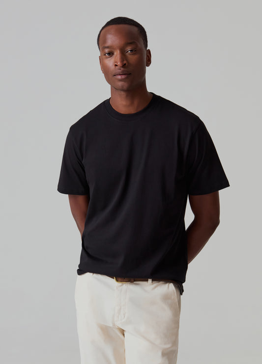 Supima cotton T-shirt with round neck