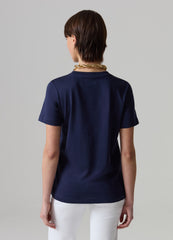 Supima cotton T-shirt with round neck