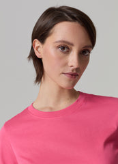 Supima cotton T-shirt with round neck