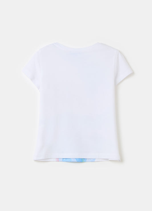 T-shirt with Elsa print and diamantés