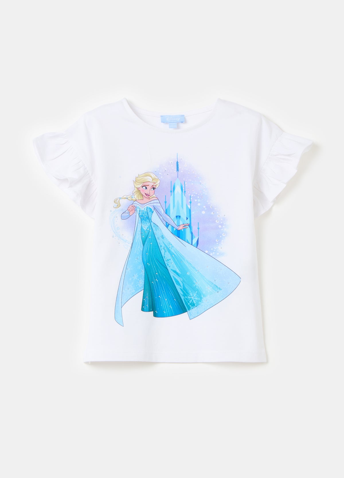 T-shirt with Elsa print and diamantés