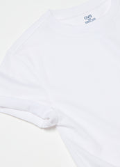 Solid colour cotton T-shirt