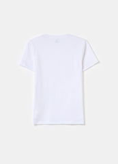 Solid colour cotton T-shirt