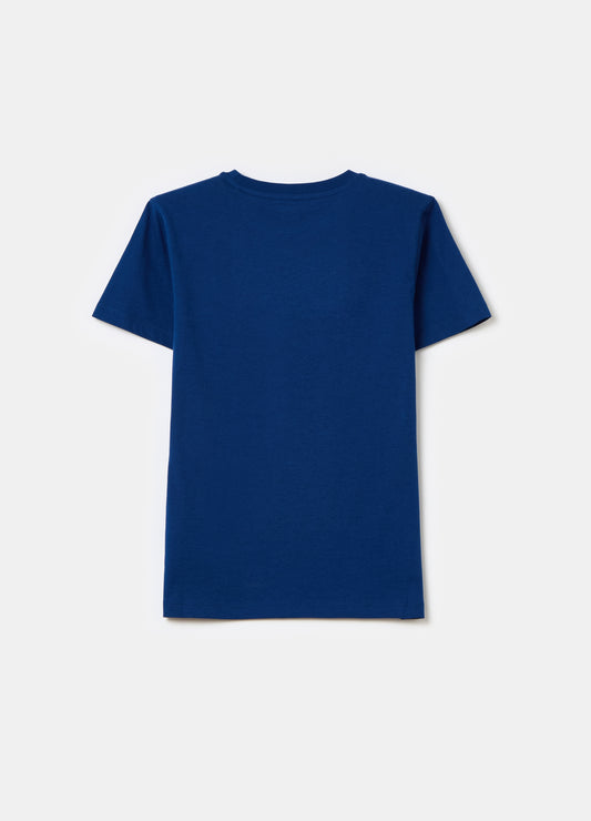 Solid colour cotton T-shirt