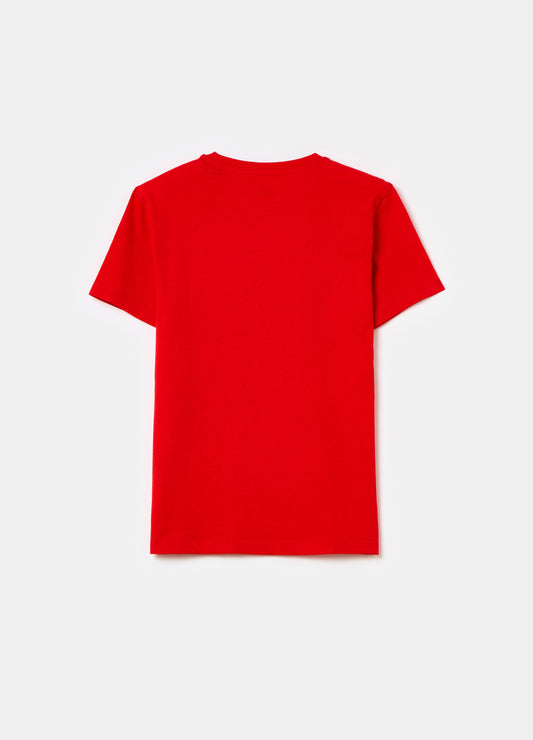 Solid colour cotton T-shirt