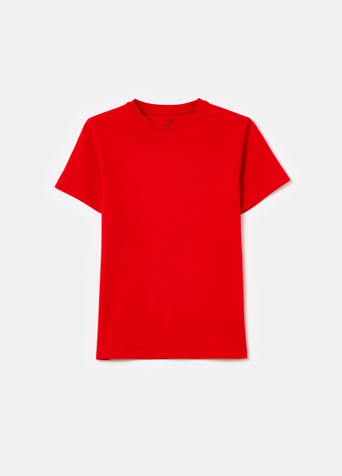 Solid colour cotton T-shirt