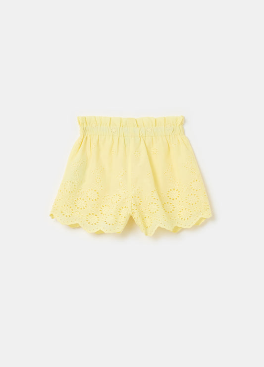 Shorts in broderie anglaise cotton