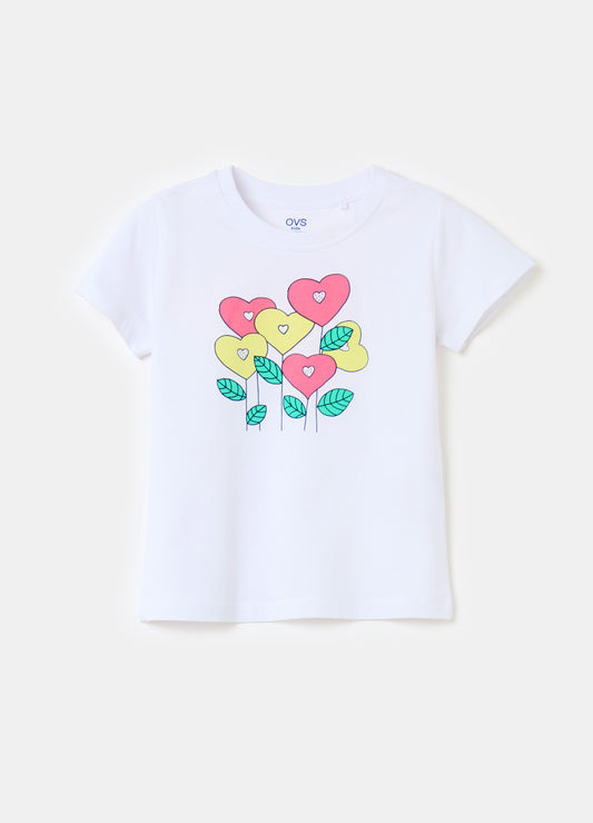 Printed cotton T-shirt