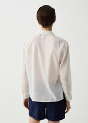 Ramie and cotton shirt