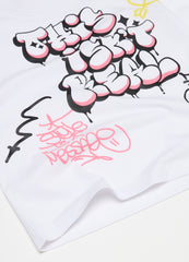 Cotton T-shirt with lettering print