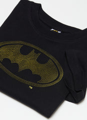 Cotton T-shirt with Batman print