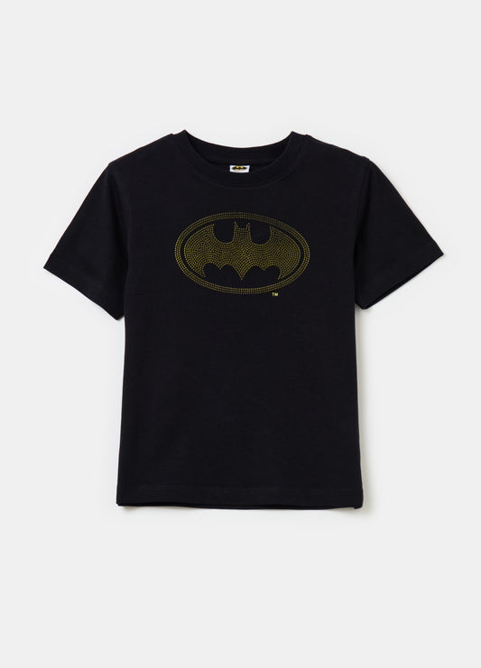 Cotton T-shirt with Batman print