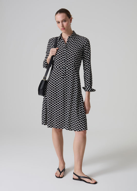 Contemporary midi shirt dress