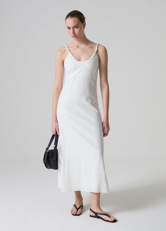 Contemporary long sleeveless dress