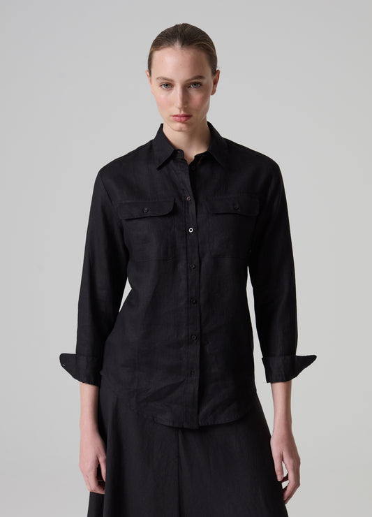 Contemporary shirt in linen