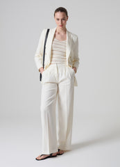 Contemporary wide-leg palazzo trousers