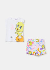 Jogging set with Tweetie Pie print