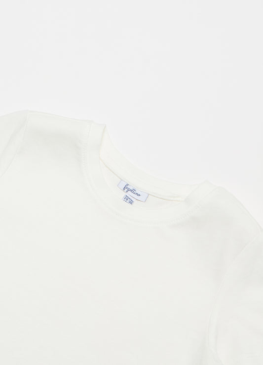 Cotton T-shirt with round neck