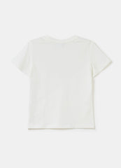 Cotton T-shirt with round neck