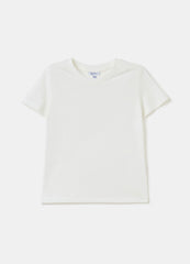 Cotton T-shirt with round neck